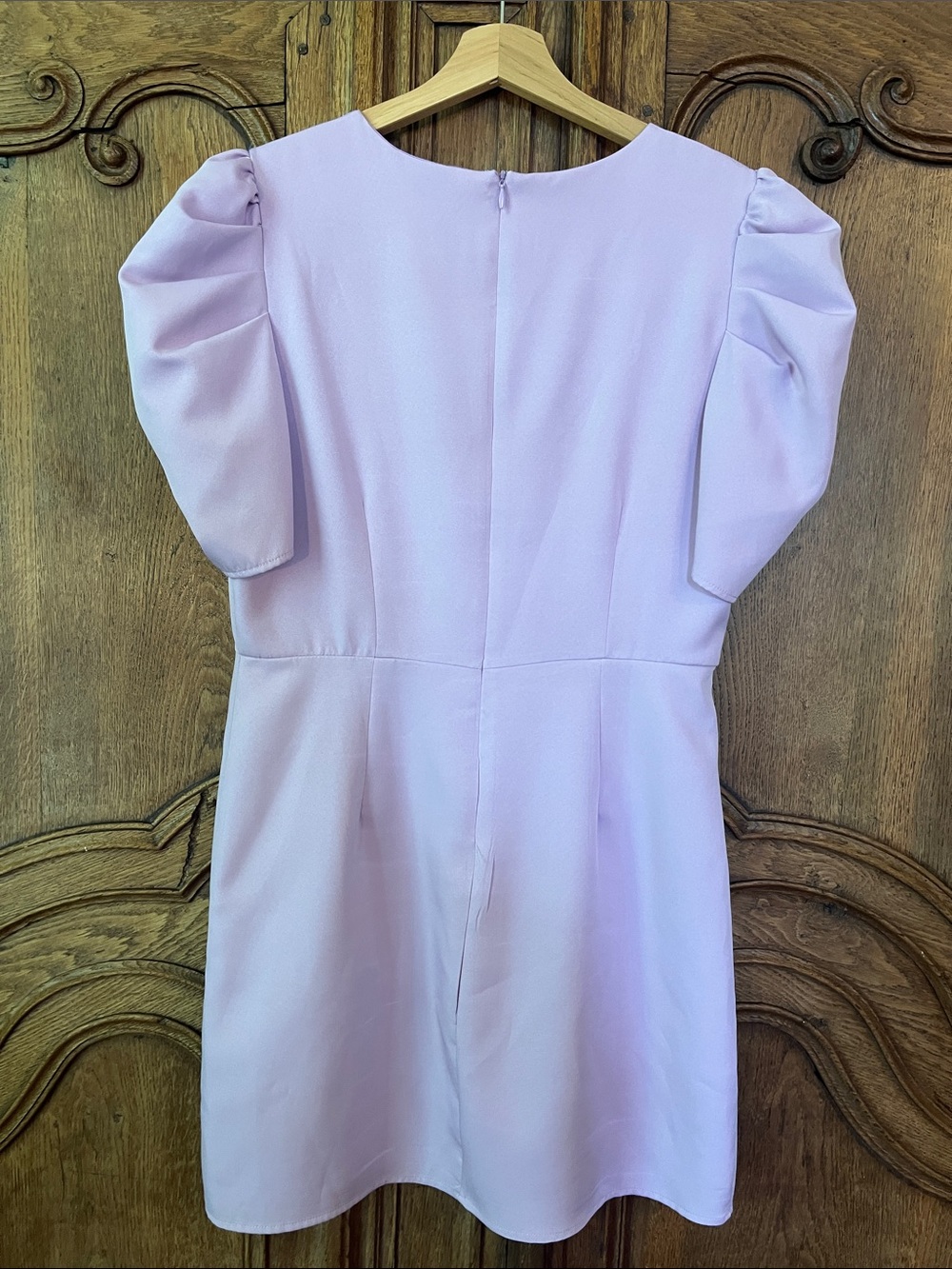 TCEC LILAC PUFF SLEEVE FITTED MINI DRESS - Picture 6 of 9